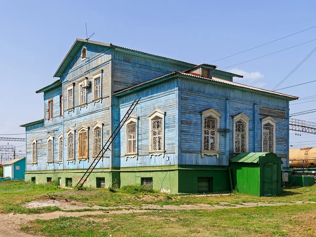Gumrak suburban train station in Volgograd, Russia
