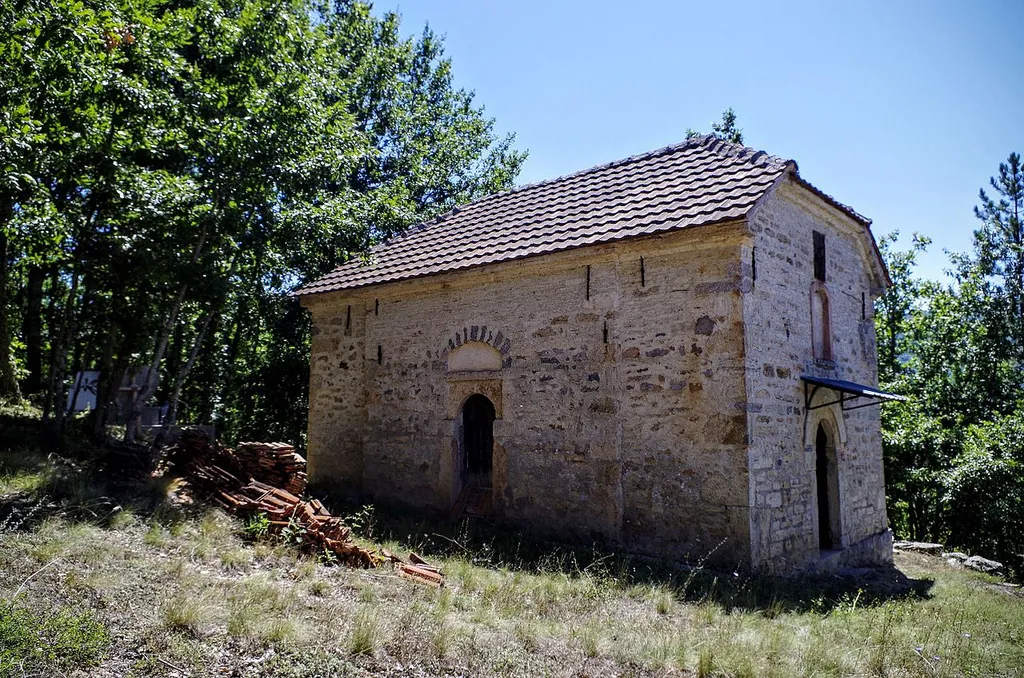 View of St. George's Church in the village Grko Pole