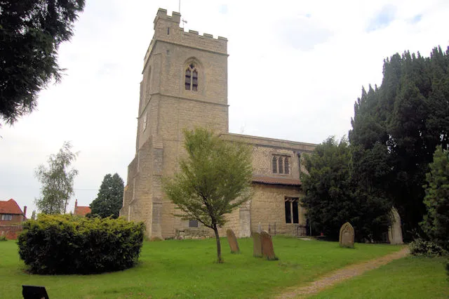 West tower and west end of the nave of St Mary's parish church, Hardwick, Buckinghamshire, seen from the south