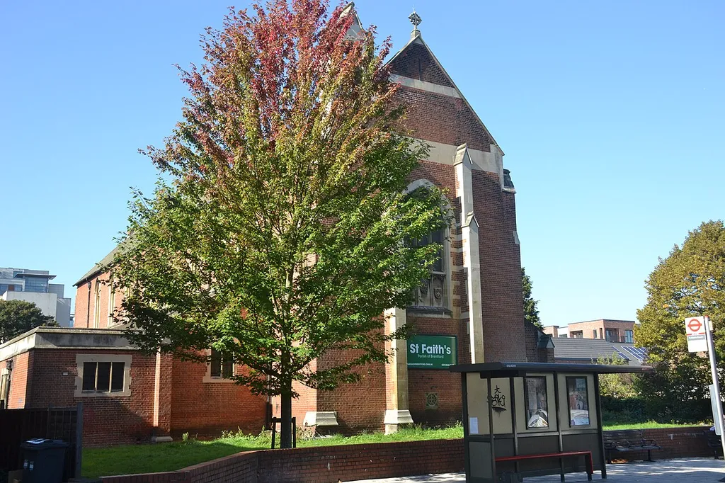 St Faith’s Church .mw-parser-output .messagebox{margin:4px 0;width:auto;border-collapse:collapse;border:2px solid var(--border-color-progressive,#6485d1);background-color:var(--background-color-neutral-subtle,#fbfcff);color:var(--color-base,#202122);box-sizing:border-box;border-inline-start-width:8px}.mw-parser-output .messagebox.mbox-small{font-size:88%;line-height:1.25em}.mw-parser-output .mbox-warning,.mw-parser-output .mbox-speedy{border:2px solid var(--border-color-error,#b22222);background:var(--background-color-error-subtle,#ffdbdb);border-inline-start-width:8px}.mw-parser-output .mbox-serious,.mw-parser-output .mbox-delete,.mw-parser-output .mbox-stop{border:2px solid var(--border-color-error,#b22222);border-inline-start-width:8px}.mw-parser-output .mbox-issue,.mw-parser-output .mbox-content{border:2px solid #f28500;background:var(--background-color-warning-subtle,#ffe);border-inline-start-width:8px}.mw-parser-output .mbox-query,.mw-parser-output .mbox-style{border:2px solid #f4c430;background:var(--background-color-warning-subtle,#ffe);border-inline-start-width:8px}.mw-parser-output .mbox-shit{border:2px solid #960;border-inline-start-width:8px}.mw-parser-output .mbox-license{border:2px solid #88a;border-inline-start-width:initial}.mw-parser-output .mbox-legal{border:2px solid var(--border-color-notice,#666);background:var(--background-color-base,#fff);border-inline-start-width:8px}.mw-parser-output .mbox-honor{border:2px solid #ca3;background:var(--background-color-warning-subtle,#fcf4db);border-inline-start-width:8px}.mw-parser-output .mbox-growth{border:2px solid #8d4;background:var(--background-color-success-subtle,#d5fdf4);border-inline-start-width:8px}.mw-parser-output .mbox-move{border:2px solid #93c;border-inline-start-width:8px}.mw-parser-output .mbox-protection,.mw-parser-output .mbox-message{border:2px solid var(--border-color-base,#aaa);border-inline-start-width:8px}.mw-parser-output .messagebox .mbox-text{border:none;padding:0.25em 0.9em;width: