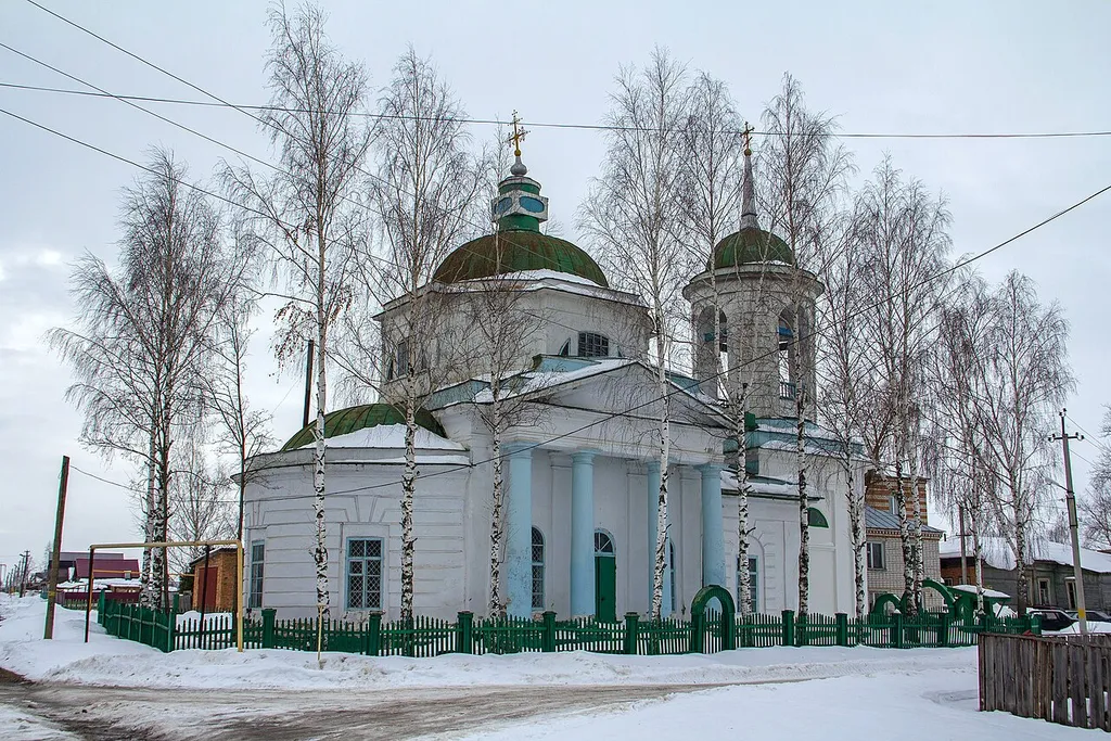 St. Peter and St. Paul's Church (1816). Russia, Chuvashia, Poretsky District, village (selo) Poretskoye
