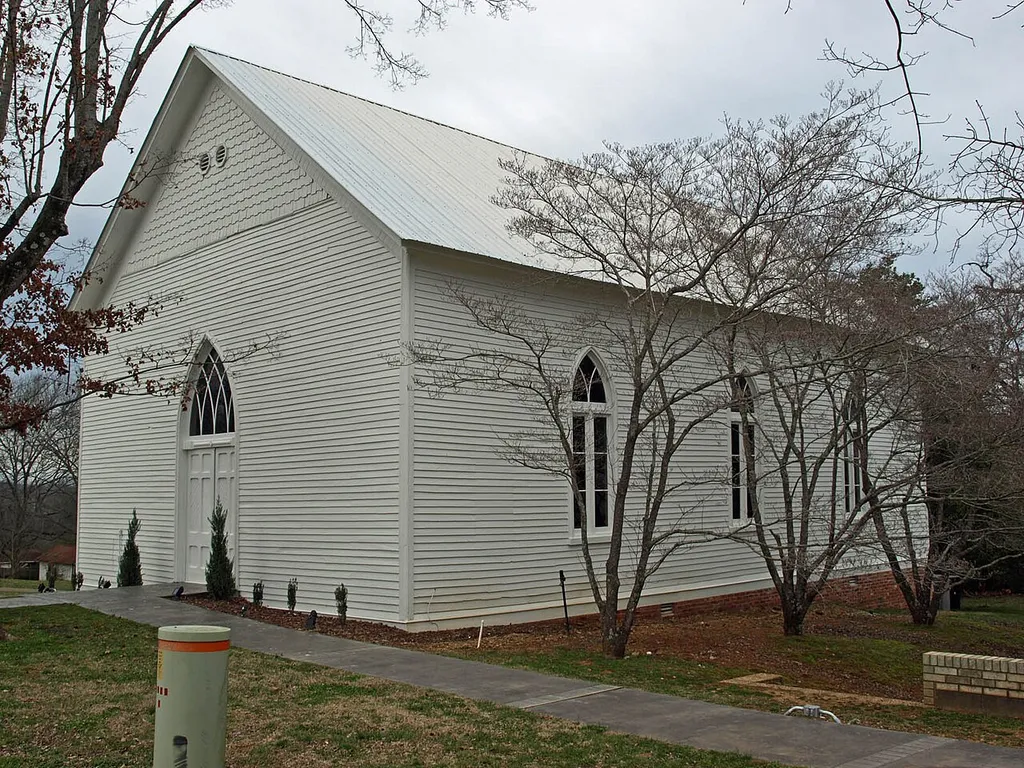 New Market Presbyterian Church in New Market, Alabama, listed on the National Register of Historic Places