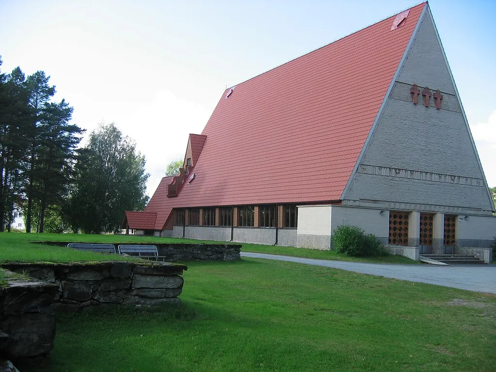 The Lutheran church of the municipality of Puolanka, Finland.