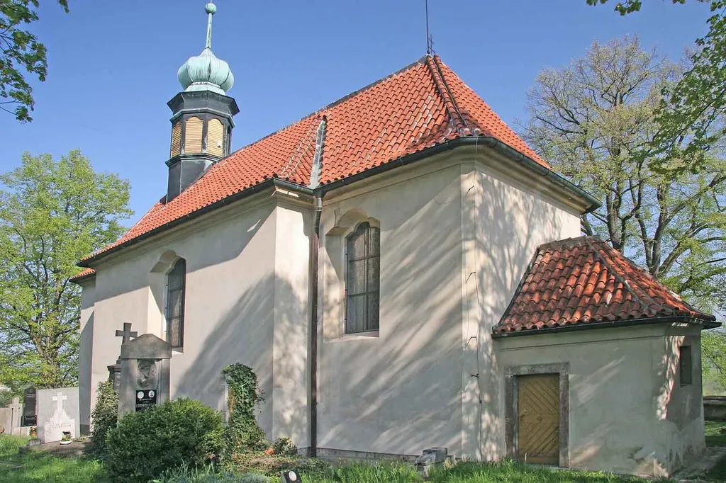 Romanesque church of St John Nepomucene in Tetín, Beroun District, Czech Republic.