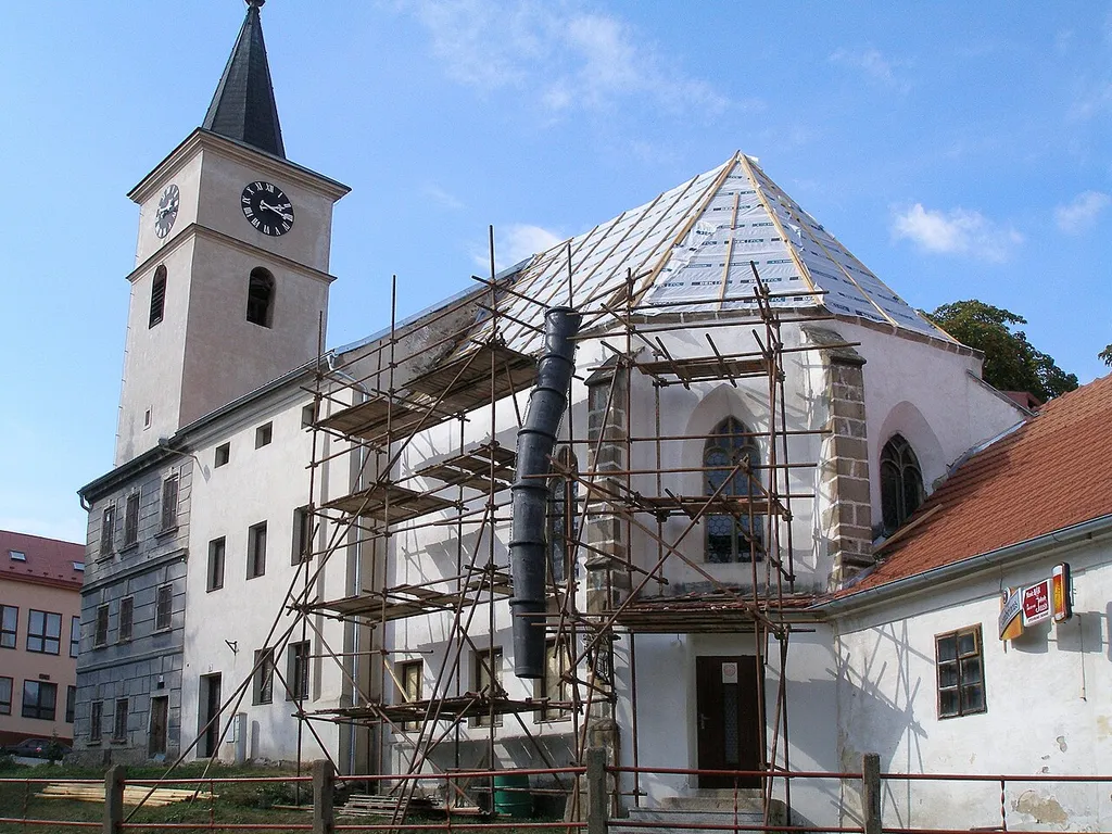 Velešín - the former church on the square, in the beginning of the XIX. century rebuilt to living houses