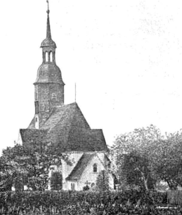 Kirche zu Neckanitz von Osten