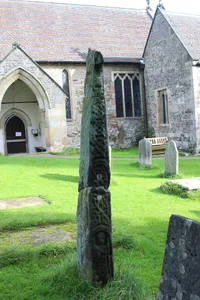 Anglo-Scandinavian cross, 12m south of the south porch of the Church of the Holy Cross