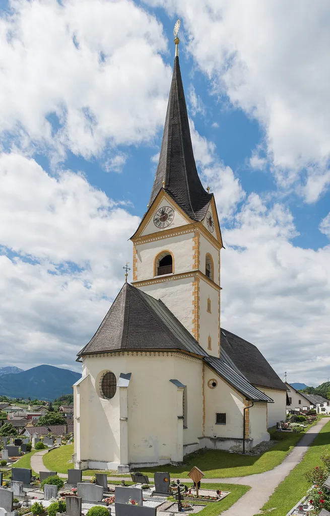 Parish church Saint George, municipality Koettmannsdorf, district Klagenfurt Land, Carinthia, Austria, EU