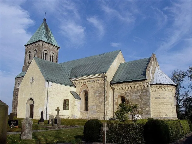 Bjäresjö kyrka i Skåne, Sverige. Bjäresjö kirke