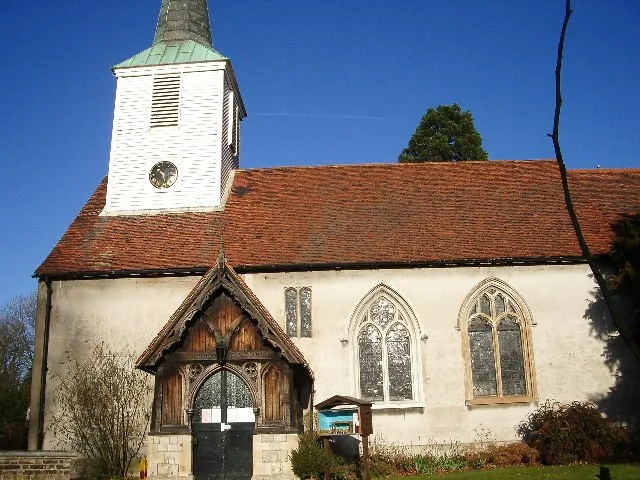 Nave and west tower of St Mary's parish church, Chigwell, Essex, seen from the south