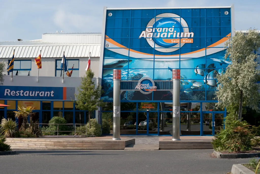 L'entrée de l'Aquarium de Saint-Malo