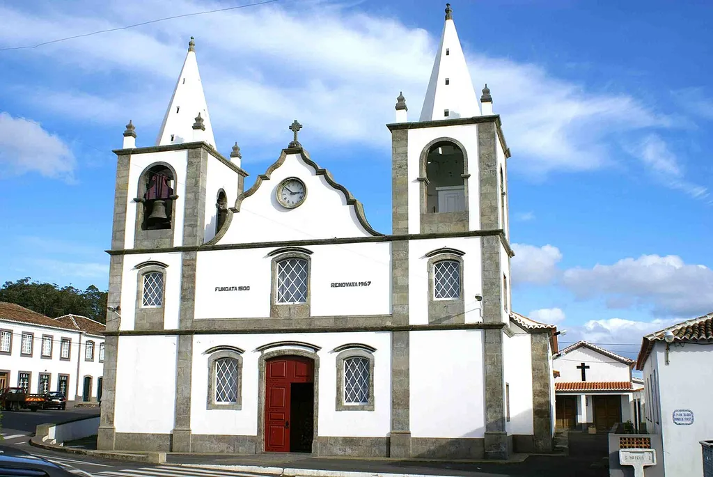 Igreja de São Bartolomeu, exterior, freguesia de São Bartolomeu de Regatos, Angra do Heroísmo, ilha Terceira, Açores, Portugal.