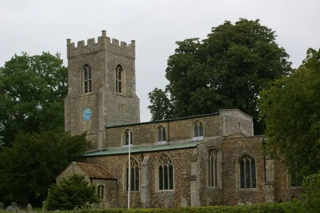 St Andrew's parish church, Abbot's Ripton, Cambridgeshire (formerly Huntingdonshire), seen from the southeast