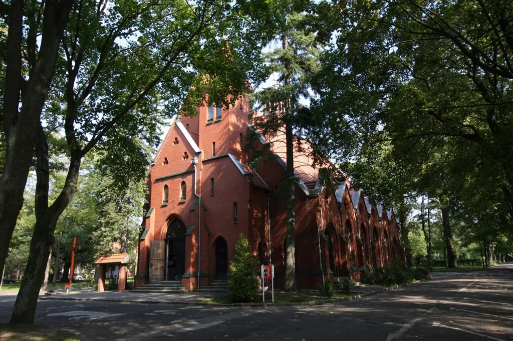Międzyrzecz ul. Poznańska, kościół, ob. fil. p.w. Niepokalanego Poczęcia NMP, w zespole szpitala psychiatrycznego, mur., 1901-1914, ul. Poznańska 109 (zabytek nr rejestr. 391/92)