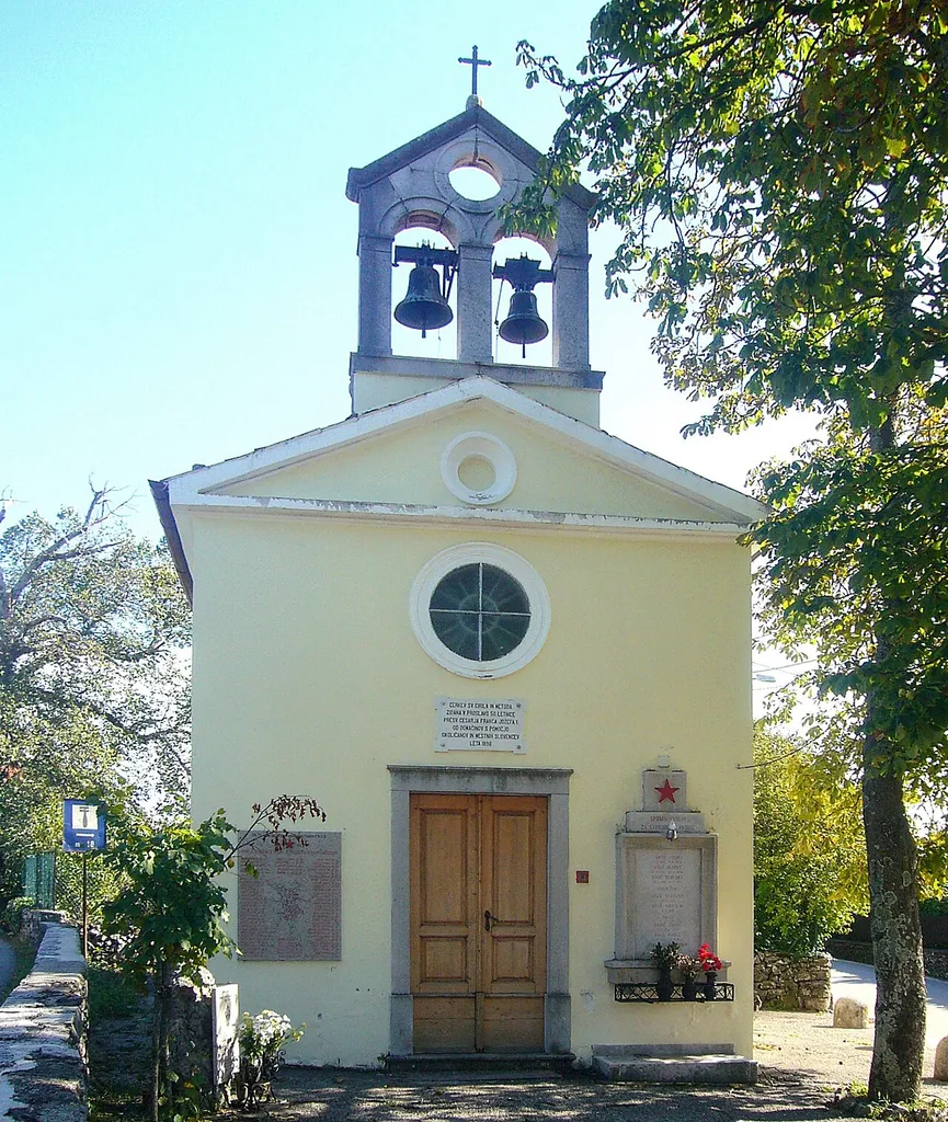 La chiesa dei Santi Cirillo e Metodio a Padriciano, frazione di Trieste, in Friuli-Venezia Giulia