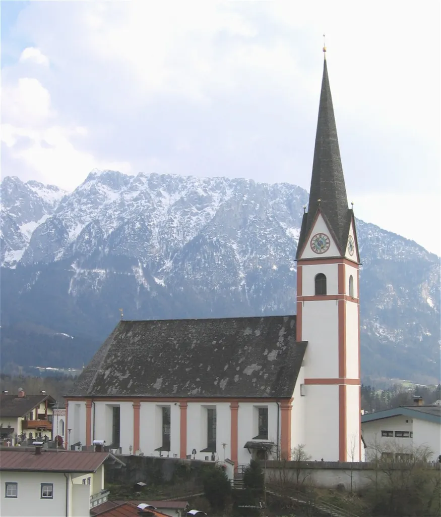 Niederndorf (Austria), St George's Parish Church from north-west.