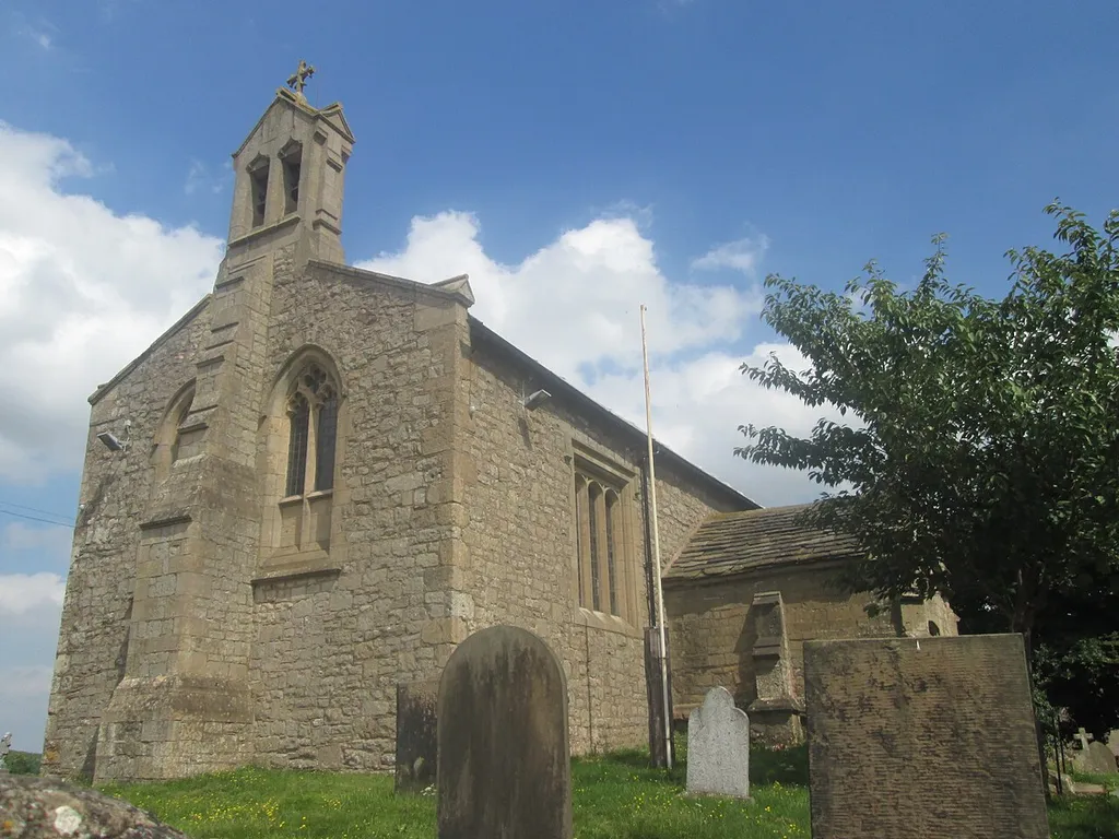 Holy Cross parish church, Upper Langwith, Derbyshire, seen from the southwest