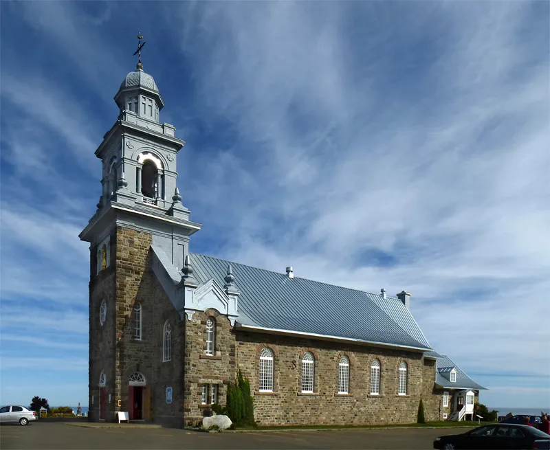 Church of Sainte-Luce, Bas-Saint-Laurent, Quebec, Canada.