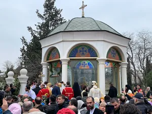 Holy water fountain at Sameba Cathedral, Tbilisi