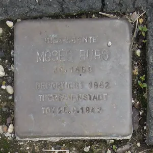 Stolperstein dedicated to Moses Burg