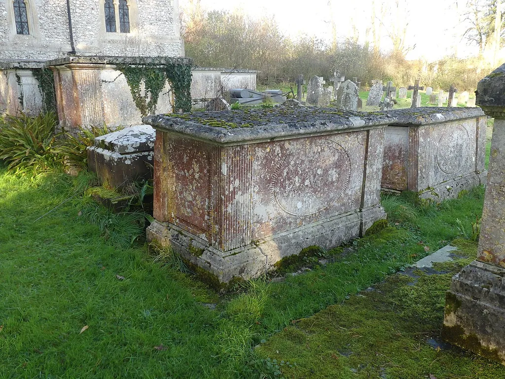 One of numerous listed table tombs in the churchyard of St Mary's Church, Monxton. Listed as "Table tomb 10 metres south of St Mary's Church". .mw-parser-output .messagebox{margin:4px 0;width:auto;border-collapse:collapse;border:2px solid var(--border-color-progressive,#6485d1);background-color:var(--background-color-neutral-subtle,#fbfcff);color:var(--color-base,#202122);box-sizing:border-box;border-inline-start-width:8px}.mw-parser-output .messagebox.mbox-small{font-size:88%;line-height:1.25em}.mw-parser-output .mbox-warning,.mw-parser-output .mbox-speedy{border:2px solid var(--border-color-error,#b22222);background:var(--background-color-error-subtle,#ffdbdb);border-inline-start-width:8px}.mw-parser-output .mbox-serious,.mw-parser-output .mbox-delete,.mw-parser-output .mbox-stop{border:2px solid var(--border-color-error,#b22222);border-inline-start-width:8px}.mw-parser-output .mbox-issue,.mw-parser-output .mbox-content{border:2px solid #f28500;background:var(--background-color-warning-subtle,#ffe);border-inline-start-width:8px}.mw-parser-output .mbox-query,.mw-parser-output .mbox-style{border:2px solid #f4c430;background:var(--background-color-warning-subtle,#ffe);border-inline-start-width:8px}.mw-parser-output .mbox-shit{border:2px solid #960;border-inline-start-width:8px}.mw-parser-output .mbox-license{border:2px solid #88a;border-inline-start-width:initial}.mw-parser-output .mbox-legal{border:2px solid var(--border-color-notice,#666);background:var(--background-color-base,#fff);border-inline-start-width:8px}.mw-parser-output .mbox-honor{border:2px solid #ca3;background:var(--background-color-warning-subtle,#fcf4db);border-inline-start-width:8px}.mw-parser-output .mbox-growth{border:2px solid #8d4;background:var(--background-color-success-subtle,#d5fdf4);border-inline-start-width:8px}.mw-parser-output .mbox-move{border:2px solid #93c;border-inline-start-width:8px}.mw-parser-output .mbox-protection,.mw-parser-output .mbox-message{border:2px solid var(--border-co
