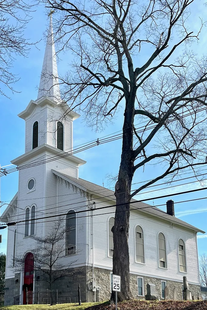 St. John's United Methodist Church in Hope, New Jersey. Contributing property #7 of the Hope Historic District.