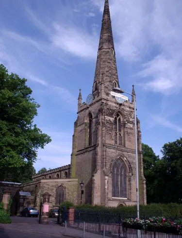 Parish church of the Assumption of St Mary, Hinkley, Leicestershire, seen from west-northwest