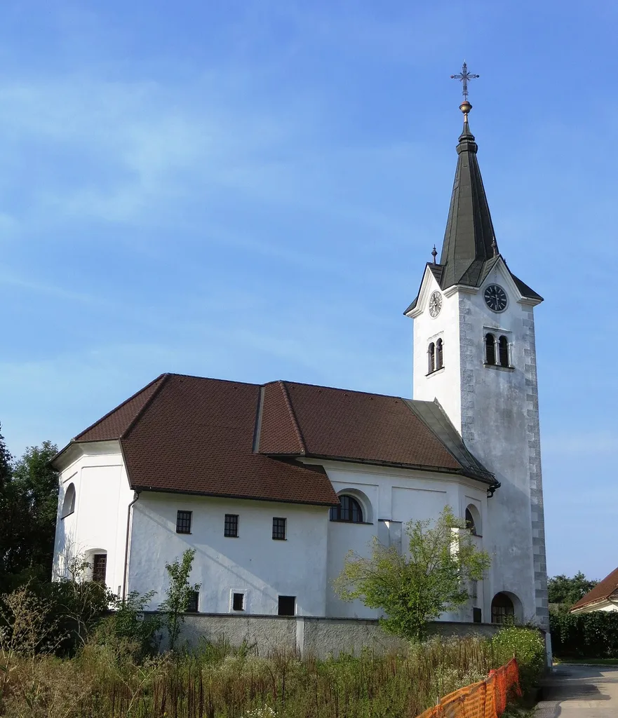 Assumption Church in Trboje, Municipality of Šenčur, Slovenia