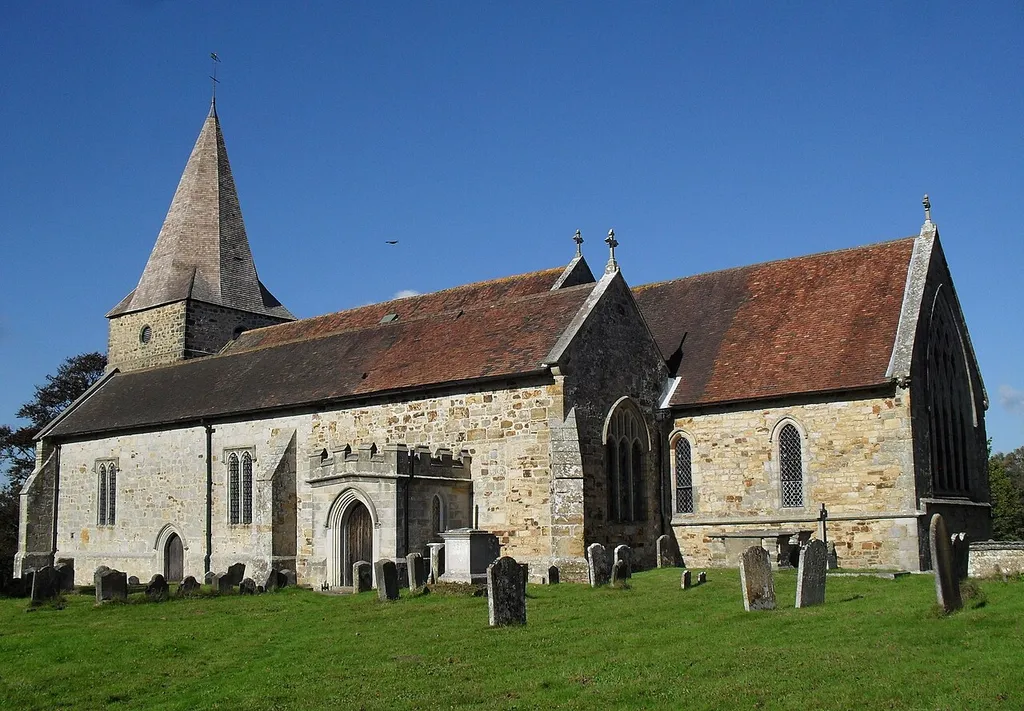 St Margaret the Queen's Church, Buxted Park, Buxted, Wealden, East Sussex, England. Built in about 1250 and dedicated to Queen Margaret of Scotland. Listed at Grade I by English Heritage (IoE Code 295917)