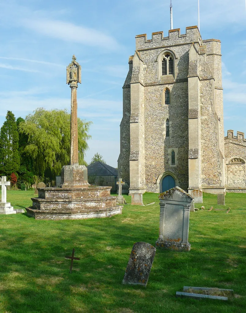Memorial to Rev. H T Valentine and his daughter Clair, St Paul's Walden