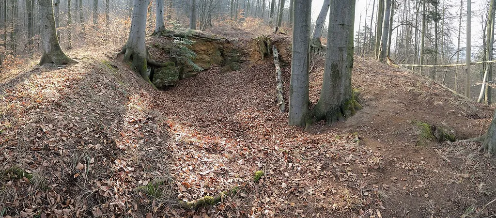 Burgstall Ödes Schloss - Stelle eines Gebäudes der Hauptburg