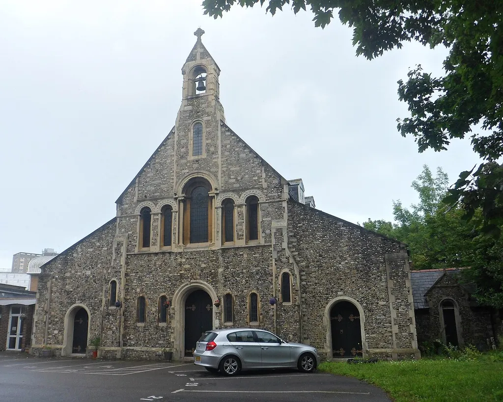 St Luke's Church, Greetham Street, Southsea, City of Portsmouth, England. Opened in 1861 after several years of building work. The architect was Thomas Hellyer.