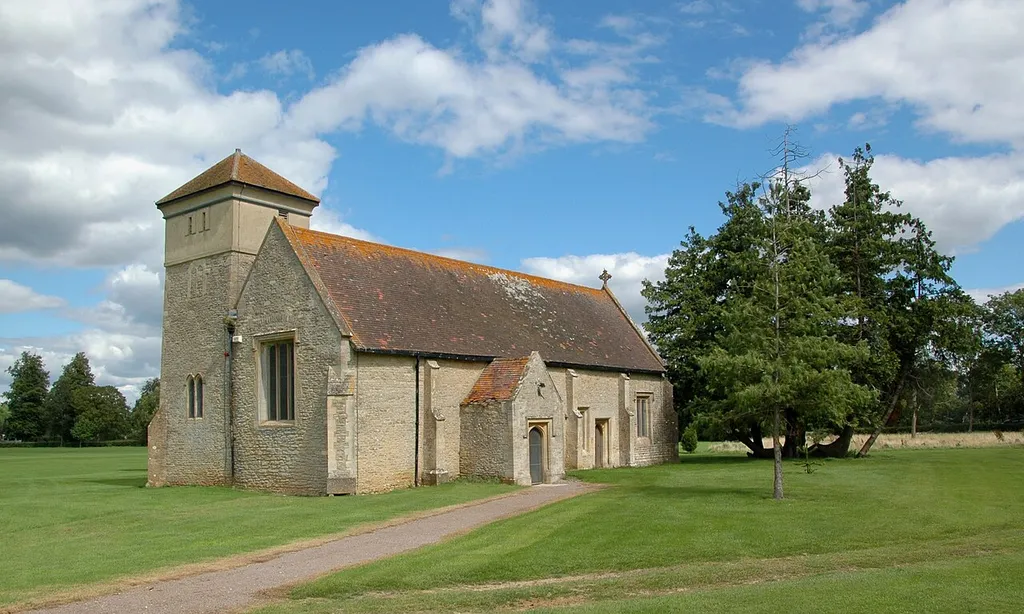 Cokethorpe school chapel, formerly St Mary's parish church, Hardwick, West Oxfordshire: view from the southwest
