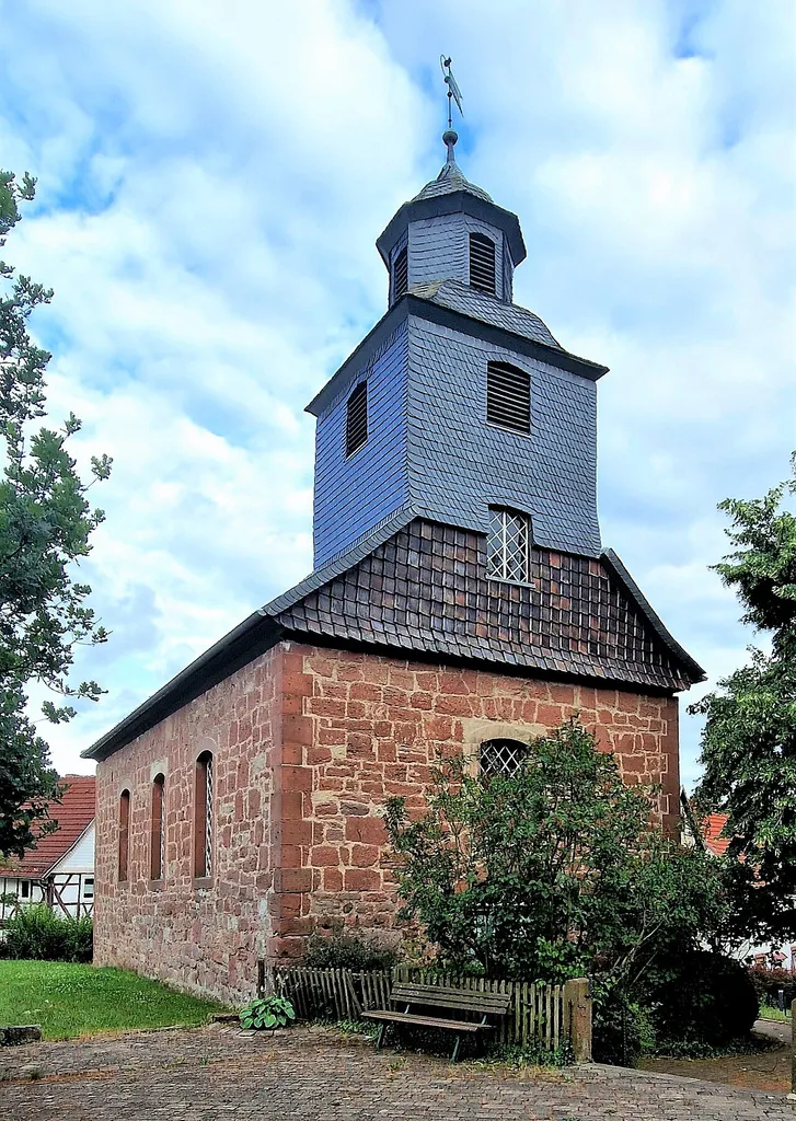 Protestant Church Rundstraße 1, Hilgershausen in the Werra-Meißner district, Hesse