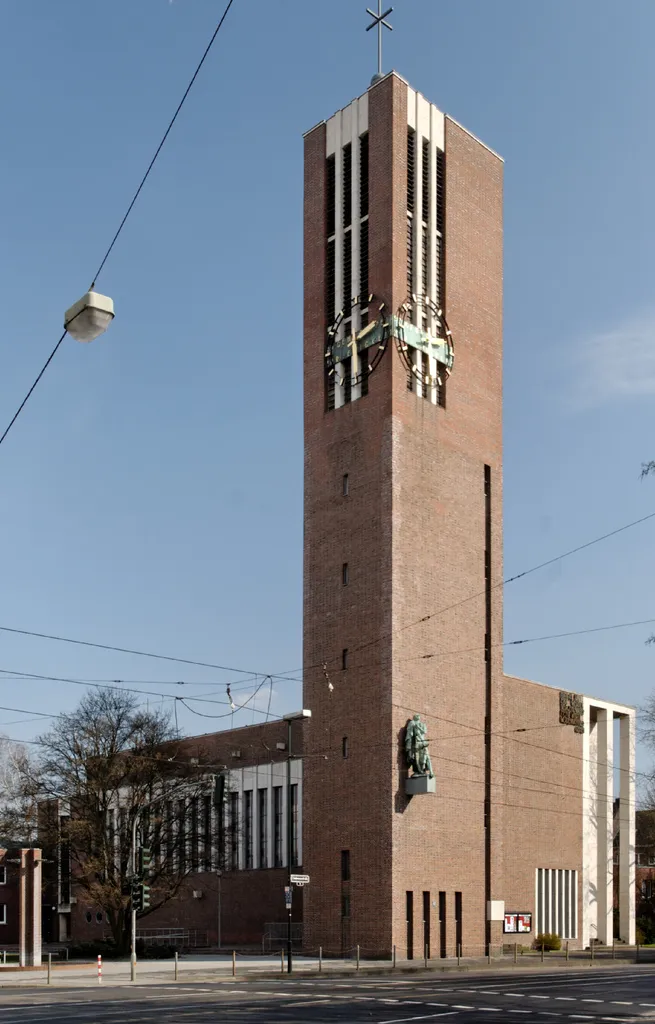 Matthäi Church, Lindemannstraße 70 in Düsseldorf-Düsseltal, Germany