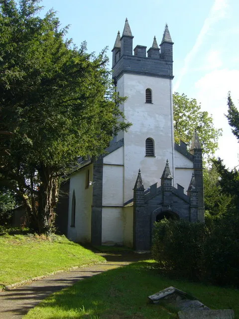 Capel Colman. To quote from a leaflet available at the chapel: "In 1764 Morgan Jones the Elder, master of the nearby Cilwendeg Estate, was responsible for completely rebuilding the long neglected medieval chapel called Capel Colman at the western perimeter of Cilwendeg Park - a church so remote and forgotten that in 1721 it was singled out as being fit 'only for the solitary habitations of Owles and Jackdaws'. Morgan Jones the Younger again rebuilt the church in 1833-5 to the designs of one of his estate tenants, Daniel Davies of Blaenpwllddu Farm." This was essentially a private chapel for the estate, the local parish church was the 572000 less than a mile away. Today St. Michael's is in ruins and this chapel is still in use for regular worship.