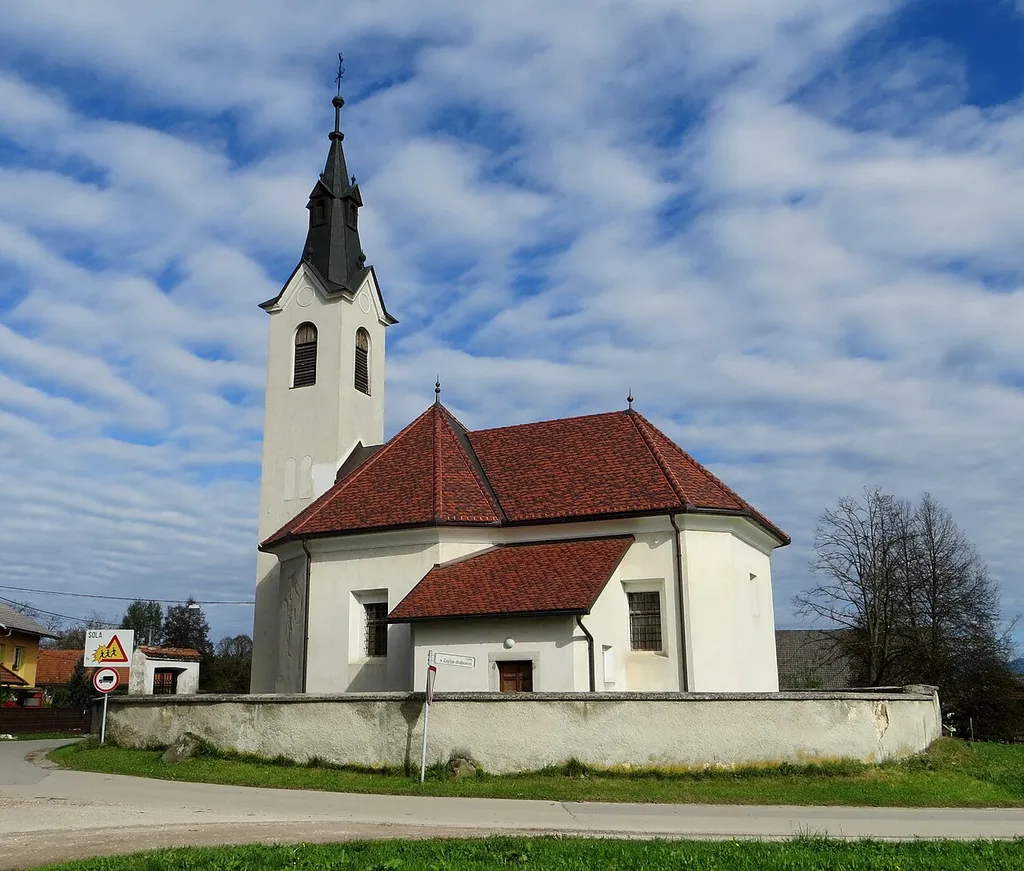 Church in Zgornja Zadobrova, City Municipality of Ljubljana, Slovenia