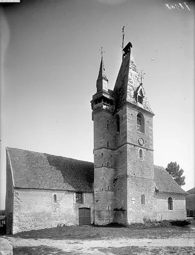Église Sainte-Blaise de la Chaussée-d'Ivry, Eure-et-Loir (France).