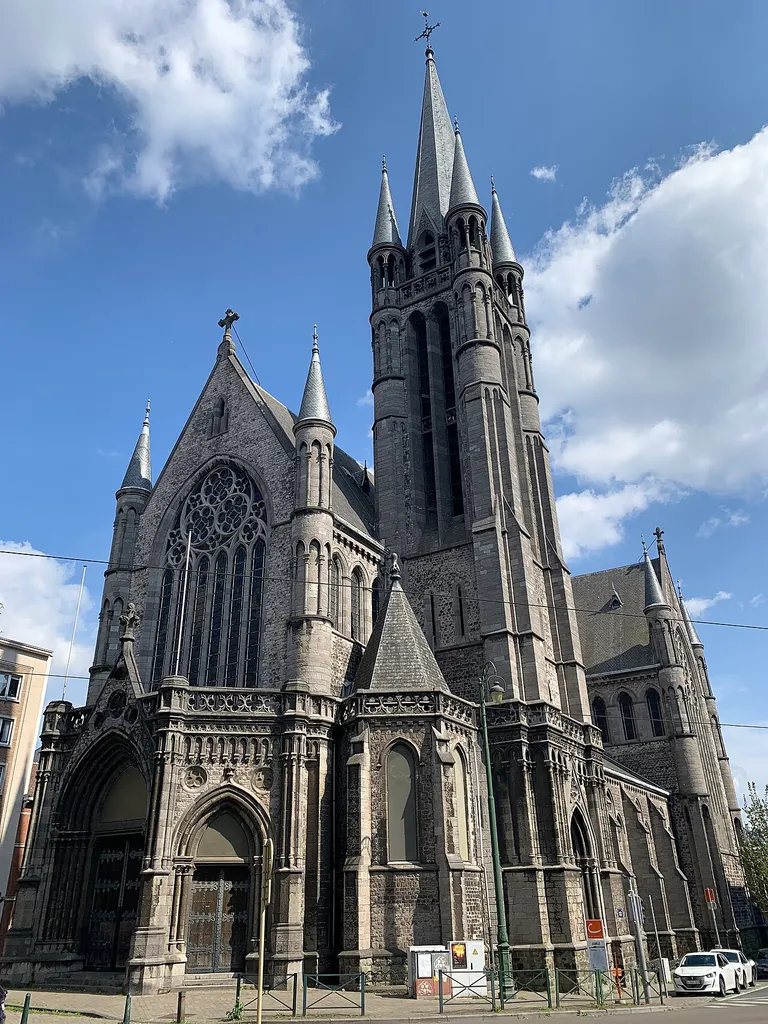 View of Saint Remigius Church in Molenbeek (Brussels)