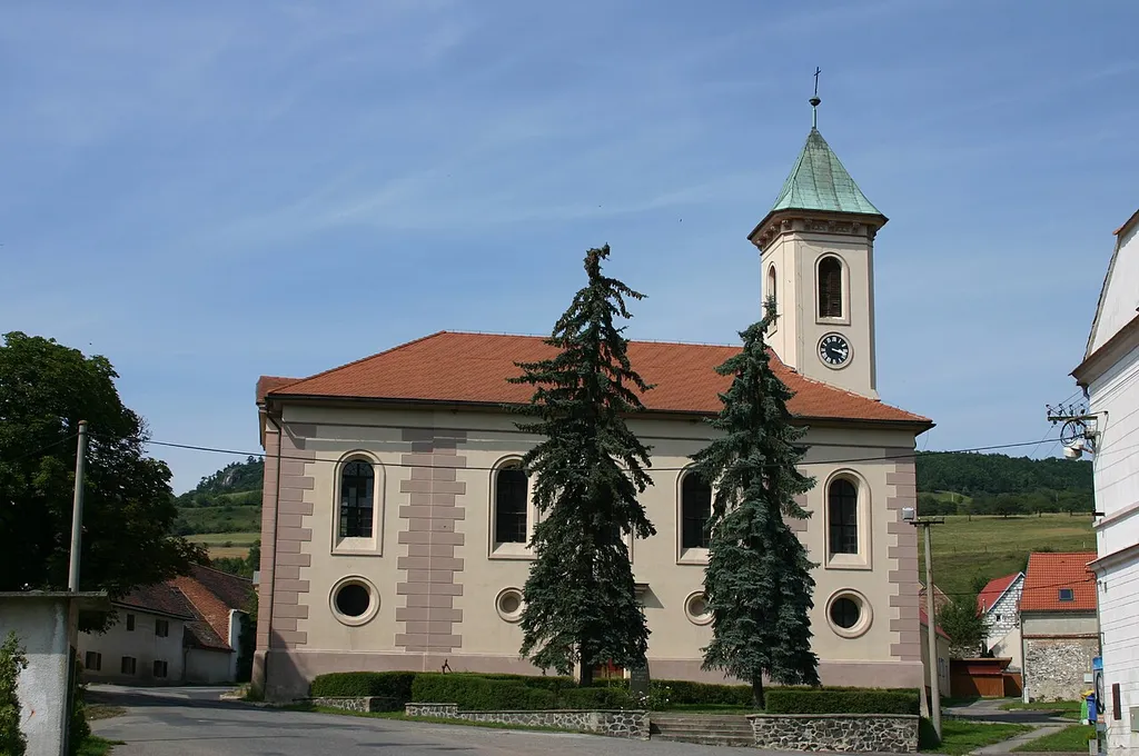 Obec Želenice v okrese Most - kostel