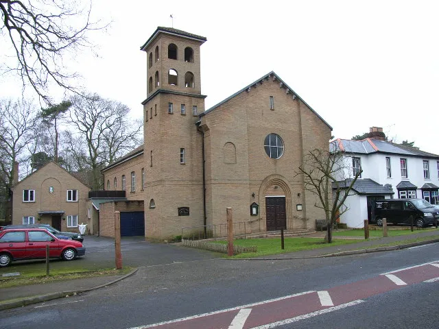 Roman Catholic church of the Holy Ghost, New Wokingham Road, Crowthorne, Berkshire, seen from the east