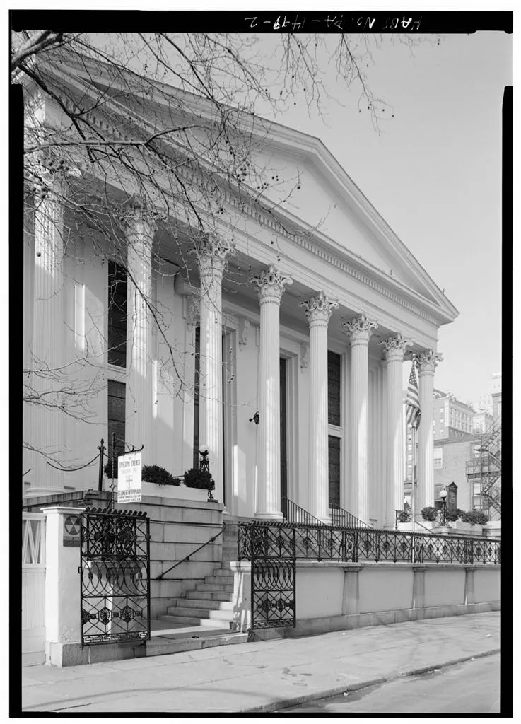NORTHWEST ELEVATION - Church of St. Luke, 330 South Thirteenth Street, Philadelphia