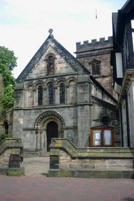 St Chad's Church, Stafford, near to Stafford, Staffordshire, Great Britain. St Chad's in Greengate Street, Stafford, apparently, the oldest church and building in Stafford, built around the year 1150.