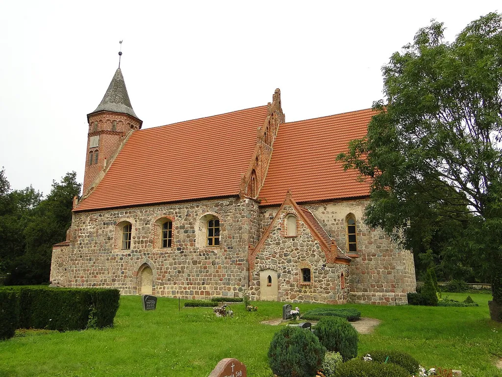 Church in Roga, district Mecklenburg-Strelitz, Mecklenburg-Vorpommern, Germany
