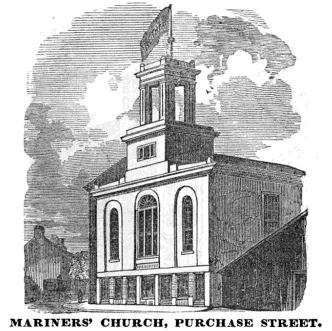Mariners Church, Purchase St., Boston. Built 1830 by the Boston Seaman's Friend Society