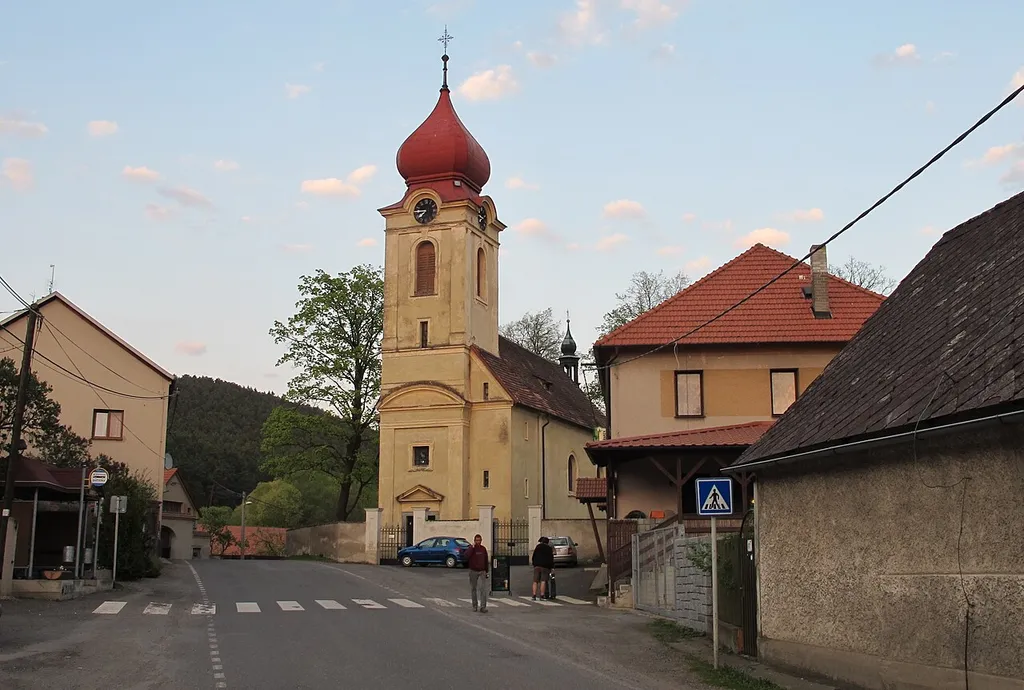 church in Borotice, Příbram District