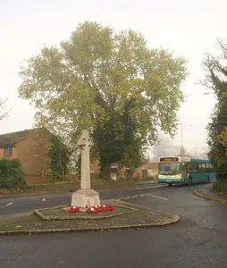 War Memorial at the Junction with Church Road