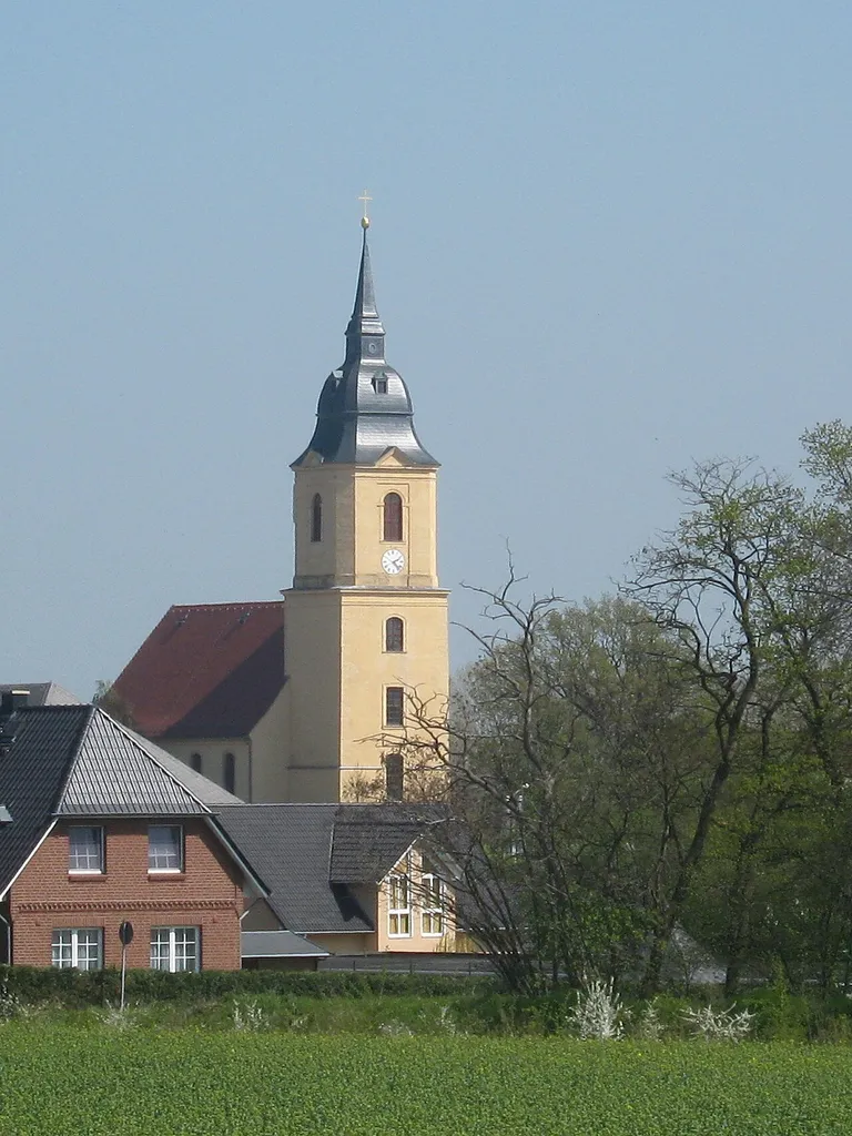 Kirche in Riesa-Pausitz, Sachsen, Deutschland