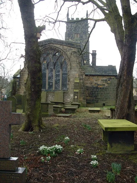 St. John the Baptist , Penistone. An imposing church dating from 1300 or earlier.For more details see http://www.jbriggs.clara.net/history4.htm
