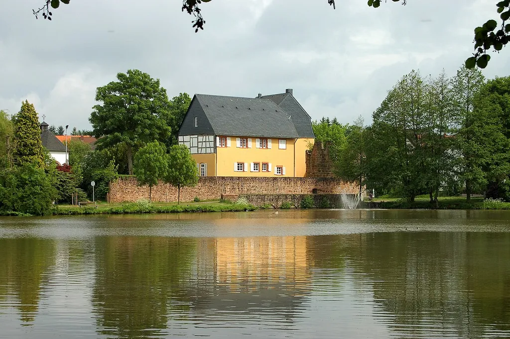 Die Gustavsburg in Jägersburg, Homburg. Sie beherbergt ein Schloss- und Burgmuseum.